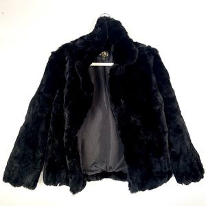 NWOT Black Rabbit Fur Coat from Neiman Marcus - Size Small! ✨